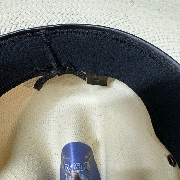 Cowboy’s Resistol Straw Rodeo Hat Size 7 Soft Straw - Picture 8 of 8